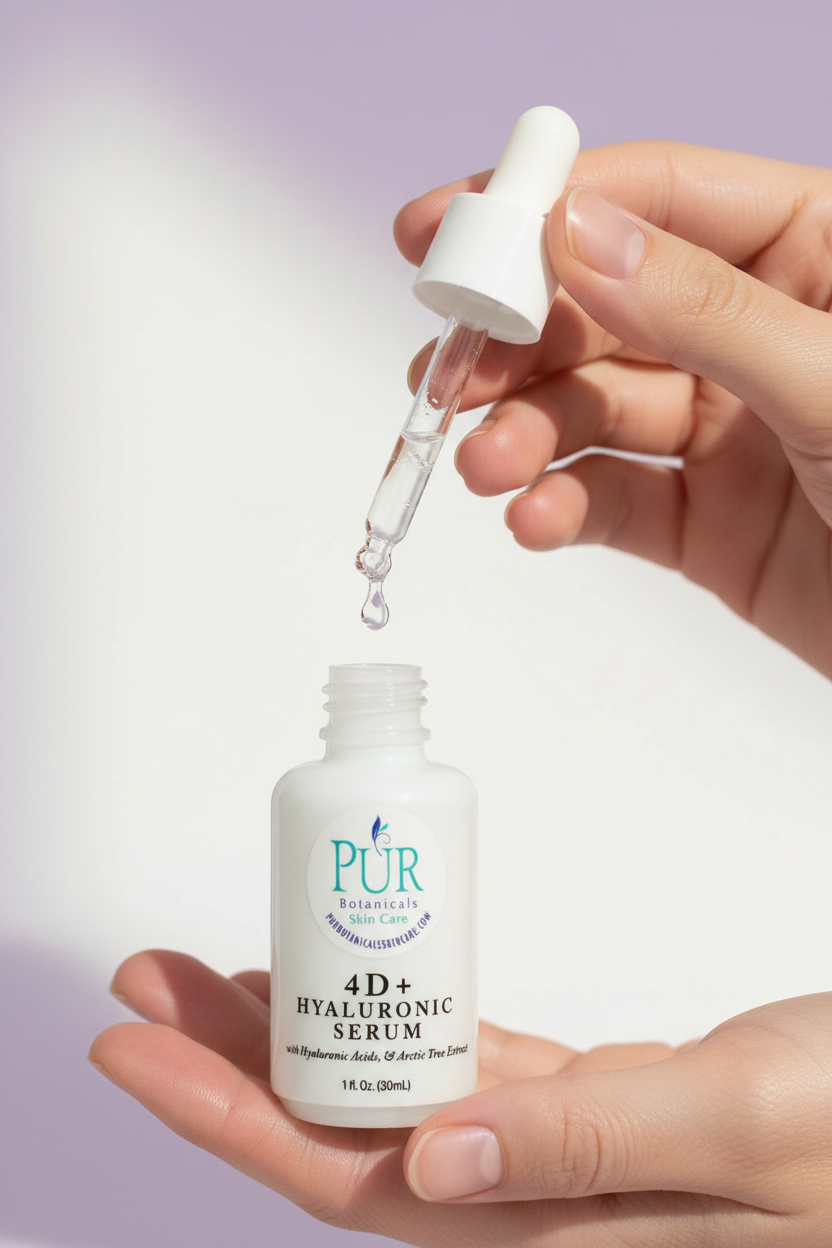 4D+ Hyaluronic Serum in Hand