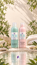 Sea Splash Shampoo & Shower Gel and Wild Rose Face & Body Lotion duo by PUR Botanicals