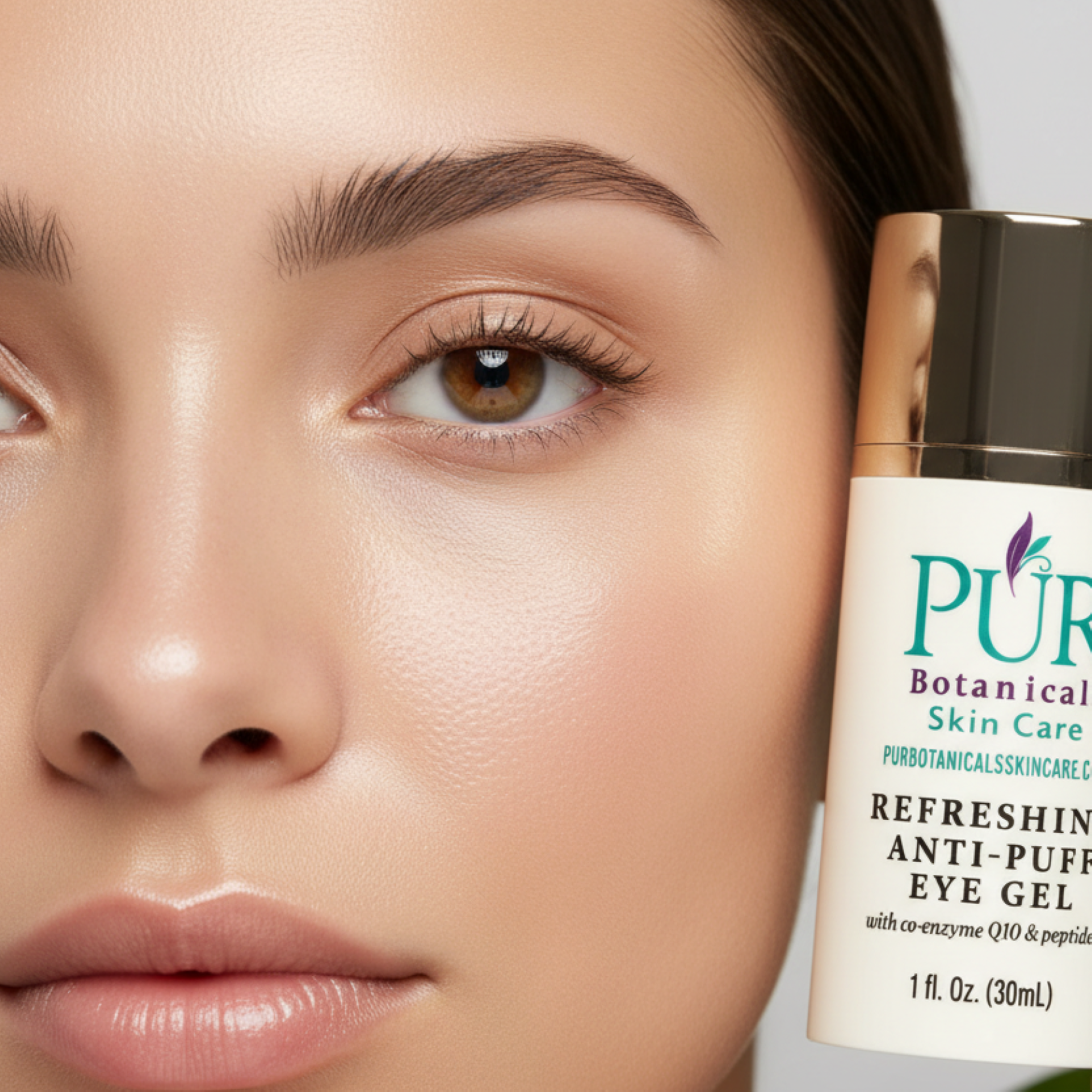 Refreshing Anti-Puff Eye Gel for De-Puffing Under-Eye Bags & Treating Dark Circles